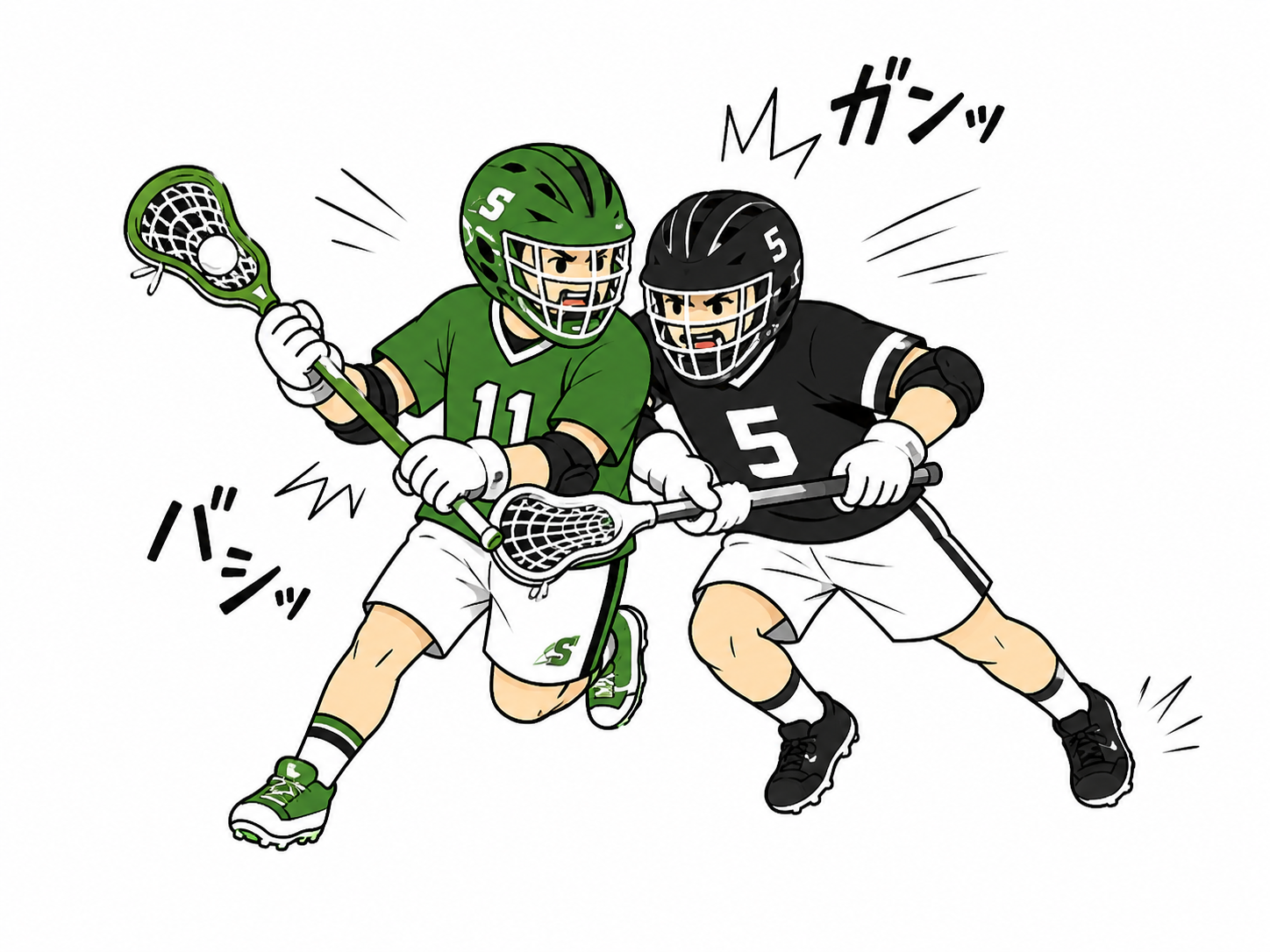 防具を着けたコンタクト